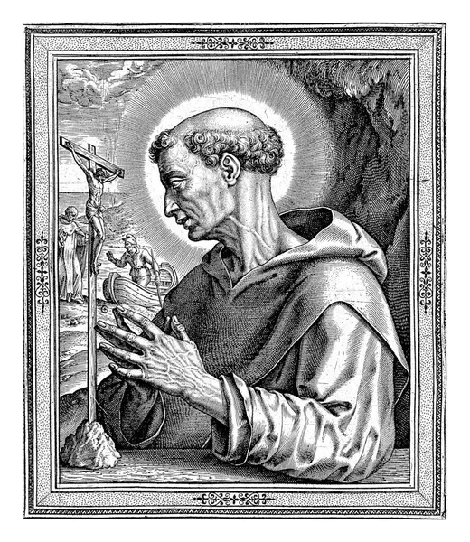 Saint Dominic Guzman Hieronymus Wierix Philips Galle 1563 1610 Saint — Stock Photo, Image