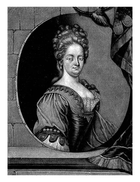 Portrait Christina Elisabeth Falckner Pieter Schenk 1670 1713 Christina Elisabeth — Stock Photo, Image