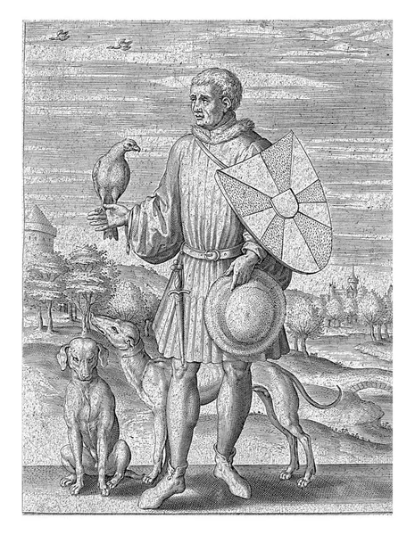Портрет Одакера Маркграфа Фландрии Питера Балтенса 1584 Одакера Седьмого Крайнего — стоковое фото