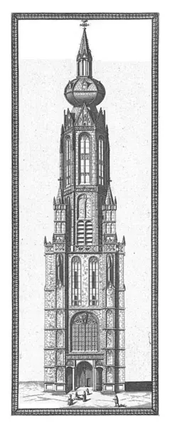 Tower Nieuwe Kerk Delft Fire 1536 Abraham Blois 1679 1680 — Stock Photo, Image