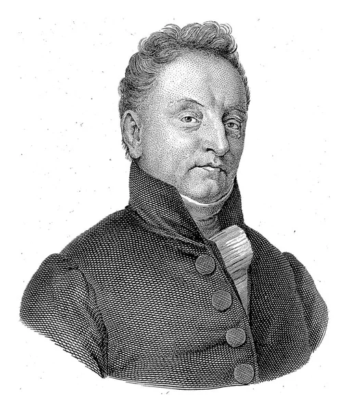 Abraham Nicolaas Van Pellecom Geertruidenbergi Költő Református Miniszter Portréja Stock Kép