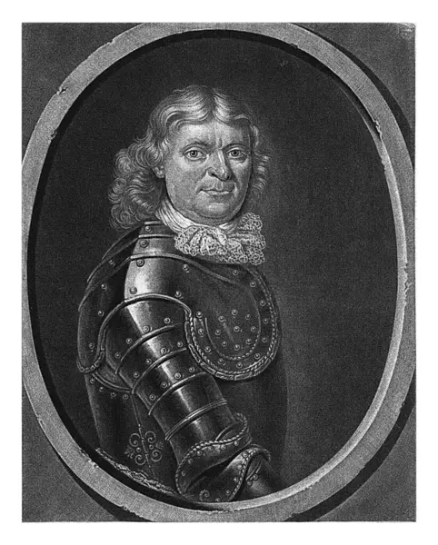 Retrato Johannes Laemmell Pieter Schenk Después Samuel Bottschild 1670 1713 Imágenes de stock libres de derechos