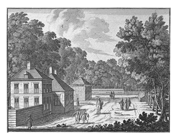 Honselaarsdijk Palace Forester House Honselaarsdijk Palace Carel Allard 可归属于 1689 图库图片