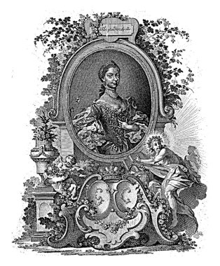 Mecklenburg-Strelitz 'li Charlotte' un Portresi, Johann Esaias Nilson, 1761 - 1788 Mecklenburg-Strelitz 'li Charlotte Portresi, Büyük Britanya Kraliçesi.