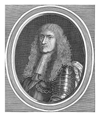 Antonio D 'Aumont' un Portresi, Gerard Bouttats, 1655 - 1668 yılları arasında Fransa Mareşali ve Paris Valisi Antonio D 'Aumont' un oval çerçevesinde portresi.