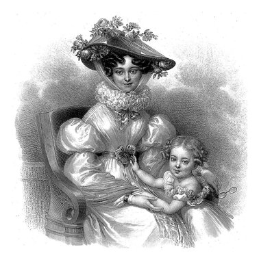 Nassau-Weilburg 'lu Henriette' in portresi ve Avusturya 'lı Maria Caroline, Franz Staber, Johann Nepomuk Ender' den sonra, 1827 - 1834