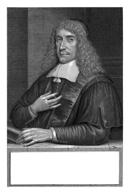 Frederik Spanheim 'ın portresi, Christiaan Hagen, Pieter Dubordieu' den sonra, 1676 Frederik Spanheim 'ın 44 yaşındaki solundaki yarım boy portresi..