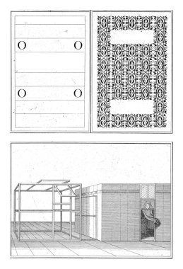 Papa / Kardinal 'in hücresini seçmek için oy pusulası kağıdı, Bernard Picart (atölye), 1723 Çarşaf, bir toplantıda kullanılan iki objenin temsili. Papa olarak bir kardinali seçmek için yapılan oylamanın önü ve arkası..