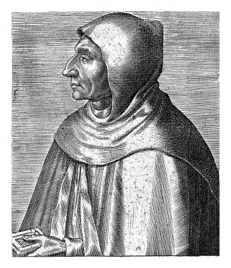 Girolamo Savonarola 'nın Portresi, Philips Galle, 1572 - 1662 Girolamo Savonarola Portresi, İtalyan Dominik rahibi. Sola kır..