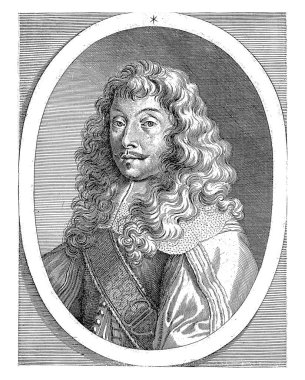 Portret van Giovanni Battista Pallavicino, Giacomo Piccini, 1659, eski oyma..