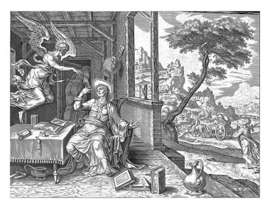 Philip bir melek tarafından gönderildi, Philips Galle 'den sonra, Maarten van Heemskerck' ten sonra, 1646 Philip 'in karşısına bir melek çıktı ve havariyi Kudüs ve Gazze arasındaki ıssız yola gönderdi..