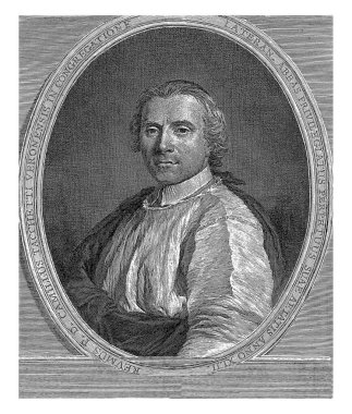 Camillo Tacchetti 'nin portresi, Francesco Polanzani, Pierre Subleyras' tan sonra, 1710 - 1783, eski oyma..