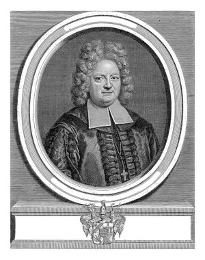 Wilhelm Caesar Immesen 'in portresi, Cornelis Martinus Vermeulen, 1695, eski oyma..