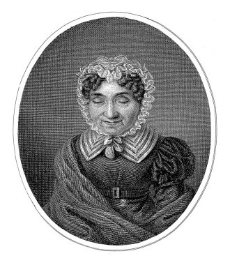 Utrecht şairi Petronella Moens 'in portresi.