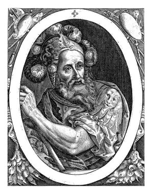 Judas Maccabean, Willem van de Passe, 1621 - 1636 Yahudi kahraman Kral Judas the Maccabee.