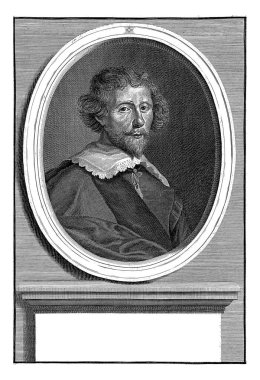 Pieter Cornelisz 'in portresi. Hooft, Anthony van Zijlvelt, Joachim von Sandrart 'tan sonra, 1677 - 1703 Pieter Cornelisz Portresi' nden sonra. Toynak, şair, drama yazarı ve 62 yaşında tarihçi..