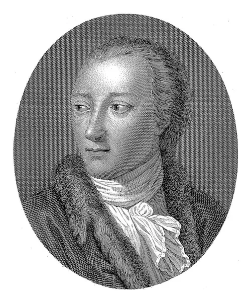 Portrait Jurist Philosopher Gaetano Filangieri Paolo Caronni Giuseppe Longhi 1789 — Stock Photo, Image