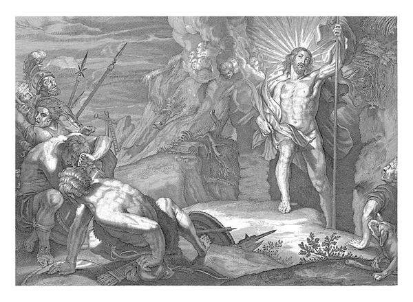 Resurrection Anonymous Schelte Adamsz Bolswert Peter Paul Rubens 1630 1702 — Stock Photo, Image