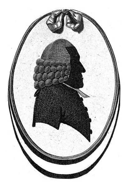Silhouette Portrait Bartholomeus Van Velsen Govert Kitsen 1776 1810 Portrait — Stock Photo, Image