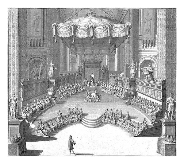 Collegio di Propaganda Fide 'de kutsama, Hendrik Elandt, 1700 - 1705 Collegio di Propaganda Fide' nin iç mekanı..