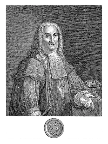 Portrait Jurist Poet Bernardino Perfetti Raimondo Faucci Giuliano Traballesi 1770 — Stock Photo, Image