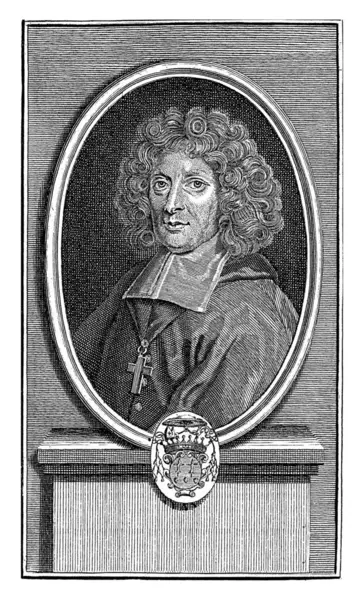 Portrait Pierre Daniel Huet Wouter Jongman 1712 1744 Bust Portrait — Stock Photo, Image