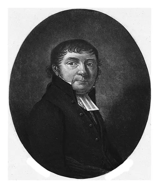 Porträtt Predikanten Hinderk Hesse Frederik Christiaan Bierweiler Efter Meyboom 1793 — Stockfoto