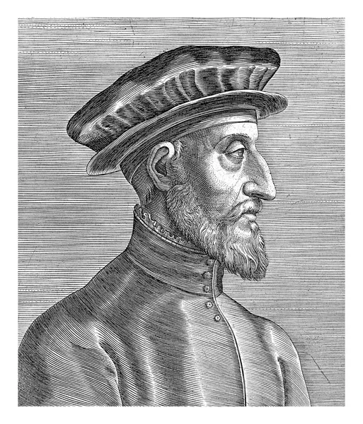 Portrait Paolo Manuzio Philips Galle Martino Rota 1587 1606 Portrait — Stock Photo, Image