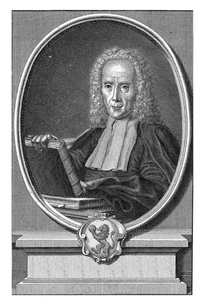 Portrait Jurist Josephus Averanius Francois Van Bleyswijck 1681 1746 Vintage — Stock Photo, Image