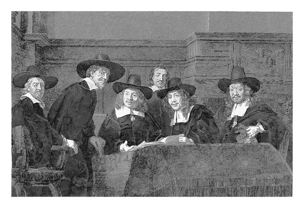 Steel Masters Henricus Wilhelmus Couwenberg Rembrandt Van Rijn 1846 Vintage — Stock Photo, Image