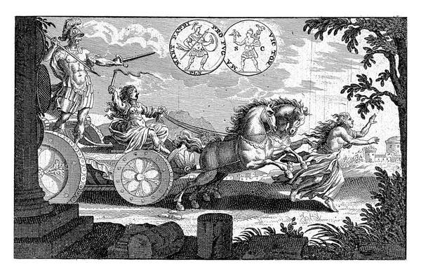 General Uma Carruagem Jan Van Vianen 1680 1780 General Romano — Fotografia de Stock