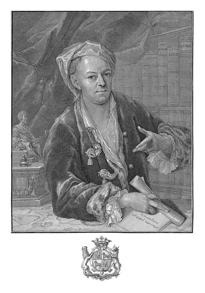 Portrait Daniel Superville Christian Friedrich Fritzsch 1744 Physician Daniel Superville — Stock Photo, Image