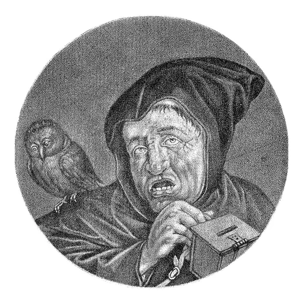 Монах Совой Якоб Голе Имени Корнелис Дюсарт 1693 1700 Монах — стоковое фото