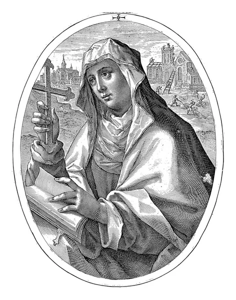 Sint Brigitta Van Zweden Crispijn Van Passe 1602 Sint Brigitta — Stockfoto