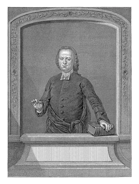 Portrait Jan Hendrik Vorstius Jacob Houbraken Johannes Cornelis Mertens 1776 — Stock Photo, Image