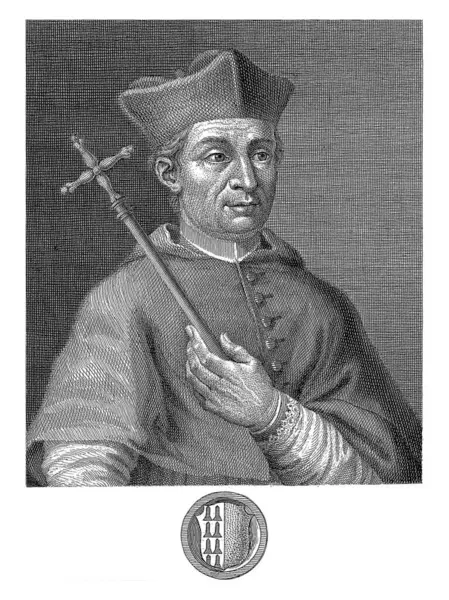 Portrait Cardinal Nicola Fortiguerra Gaetano Vascellini Giacinto Giusti Unknown 1755 — Stock Photo, Image