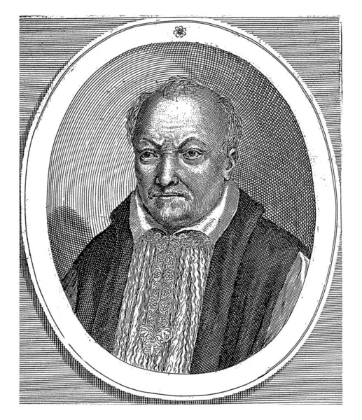 Portrait Poet Jurist Toldo Constantini Giacomo Piccini 1647 Vintage Engraved — Stock Photo, Image