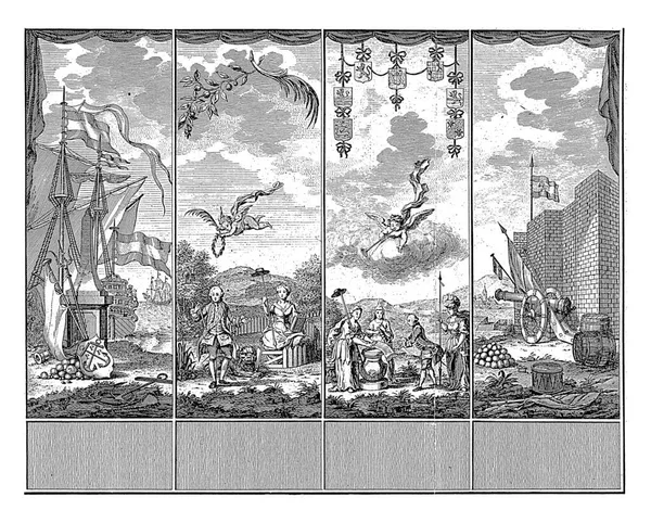 Decorations House Mayor Blok Hoorn 1766 Noach Van Der Meer — Stock Photo, Image