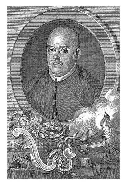 Portrait Poet Jose Villaviciosa Juan Moreno Tejada Antonio Carnicero 1777 — Stock Photo, Image
