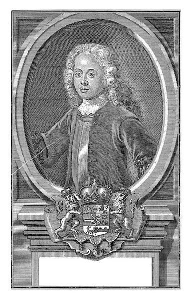 윌리엄 초상화 오렌지 나소의 Busch Dijk 1737 1756 초상화 타원형 스톡 사진