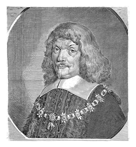 Retrato Maximiliano Conde Trauttmansdorff Pieter Holsteyn Después 1648 1670 Busto Imagen De Stock