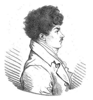 Charles 'ın portresi, Mecklenburg-Strelitz Dükü, Giovanni Vendramini, Eduard Strahling' den sonra, 1814 'te İngilizce metnin dört satırlık portresi.