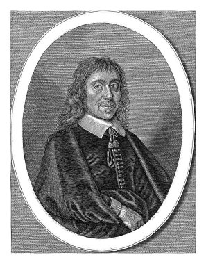 Anton Deusing 'in portresi, Crispijn van de Passe, 1652 Hekim ve Profesör Anton Deusing, 40 yaşında.