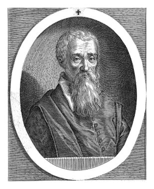 Julius Caesar Velius 'un portresi, Dominicus Custos, c. 1579 - c. 1615, eski oyma..