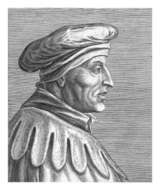 Baldus de Ubaldis 'in Portresi, Philips Galle, Enea Vico' dan sonra, 1587 - 1606 Baldus de Ubaldis Portresi, İtalyan bir hukukçu. Profil olarak sağa.