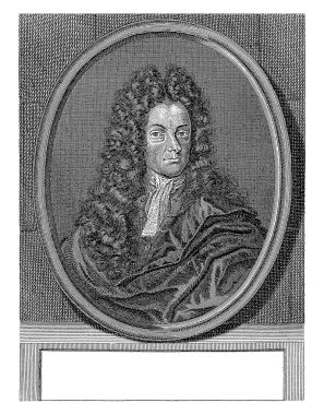 Niccola 2 Castelli 'nin Portresi, Martin Bernigeroth, 1680 - 1732, eski oyma..