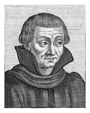 H. Godfried van Duynen 'in portresi, Jacob Matham, 1617 - 1618 Saint Godfried van Duynen portresi, Gorinchem' in on dokuz Katolik şehidinden biri..