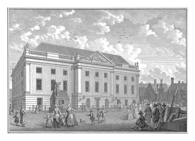 Leidseplein, 1774, Noach van der Meer (II), 1774 - 1775 Amsterdamse Schouwburg 'un Leidseplein' deki önü..