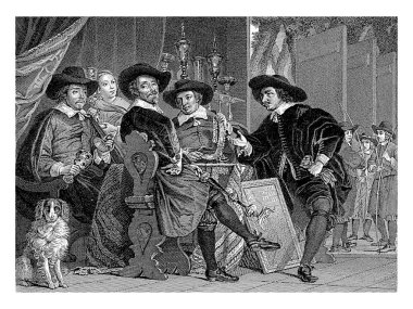 1653 yılında Amsterdam 'da Bartholomeus van der Helst' ten sonra, Joachim Jan Oortman Jr., 1812 'de Marchais' ten sonra, Longbow 'un (St Sebastiaan) dört golcüsüdür..