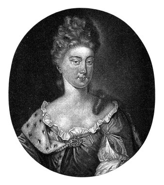 Sophia Charlotte 'un Portresi, Prusya Kraliçesi, Pieter Schenk (I), 1698 - 1713 Sophia Charlotte of Hanover, Prusya Kraliçesi.